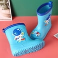 thumbnail image 4 of Gyexs Rain Boots for Toddlers Waterproof Handles Easy on Rubber Lightweight Rainboot Waterproof Handles Easy on Rubber Lightweight Rainboot Blue, 2-2.5 Years, 4 of 5