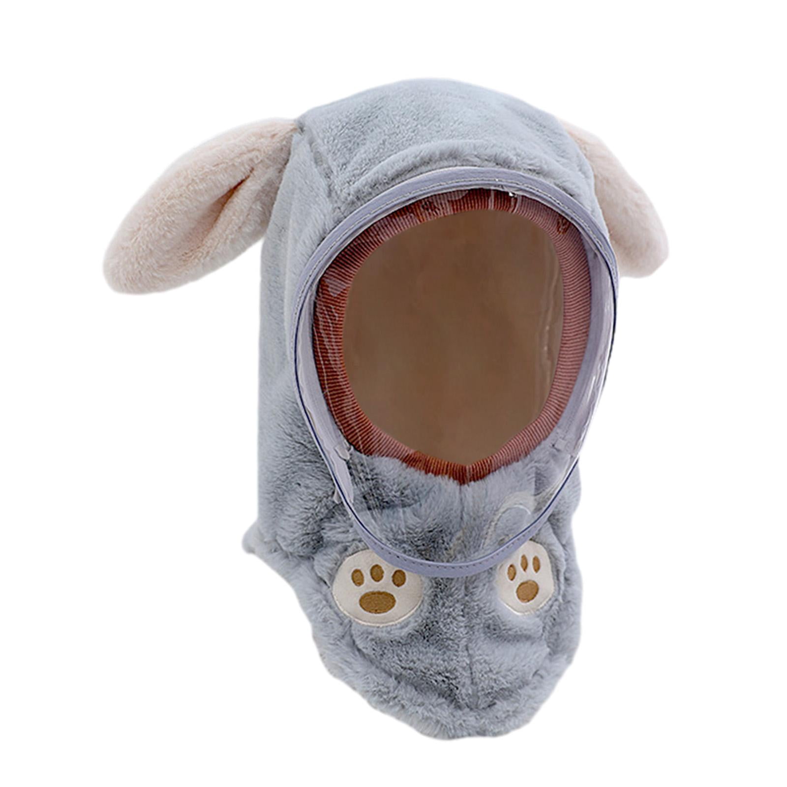 Milaget Kids Winter Hat Windproof Balaclava Face Cover for Boys Girls Cycling Skiing Rabbit Ears Blue