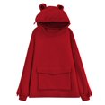 thumbnail image 1 of Sweat à Capuche Frog Mignon pour Femmes, Fermeture Éclair, Tunique Décontractée Ample, Costume Mignon avec Poches, 1 of 6
