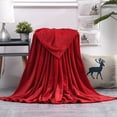 thumbnail image 1 of Agiferg Super Soft Warm Solid Warm Micro Plush Fleece Blanket Throw Rug Sofa Bedding, 1 of 2