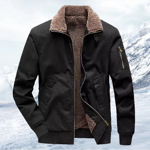 men's warm winter dress coats TJAZFJPA Mens Casual Stylish Padded Thickened Casual Style Coat Workwear Jacket Trucker Jacket Mens Winter Jackets Casual Stylish crystal blue Beach Wedding Dresses A-line sleeve:36/37