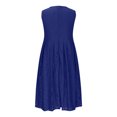 thumbnail image 2 of Birdeem Womens V-Neck Fashion Casual Solid Color Lace Sleeveless Dress, 2 of 6