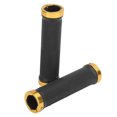 thumbnail image 3 of Bike Handlebar Grips, Handlebar Grips Shock Absorption Aluminum Alloy Locking Ring  for Long Term Riding White,Silver,Gold, 3 of 7