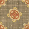thumbnail image 1 of Ahgly Company Tapis d'Intérieur Lavable en Machine Carré Transitionnel Marron Clair, 6 Pieds Carré, 1 of 7