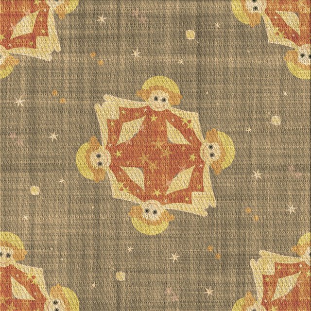 Ahgly Company Tapis d'Intérieur Lavable en Machine Carré Transitionnel Marron Clair, 6 Pieds Carré