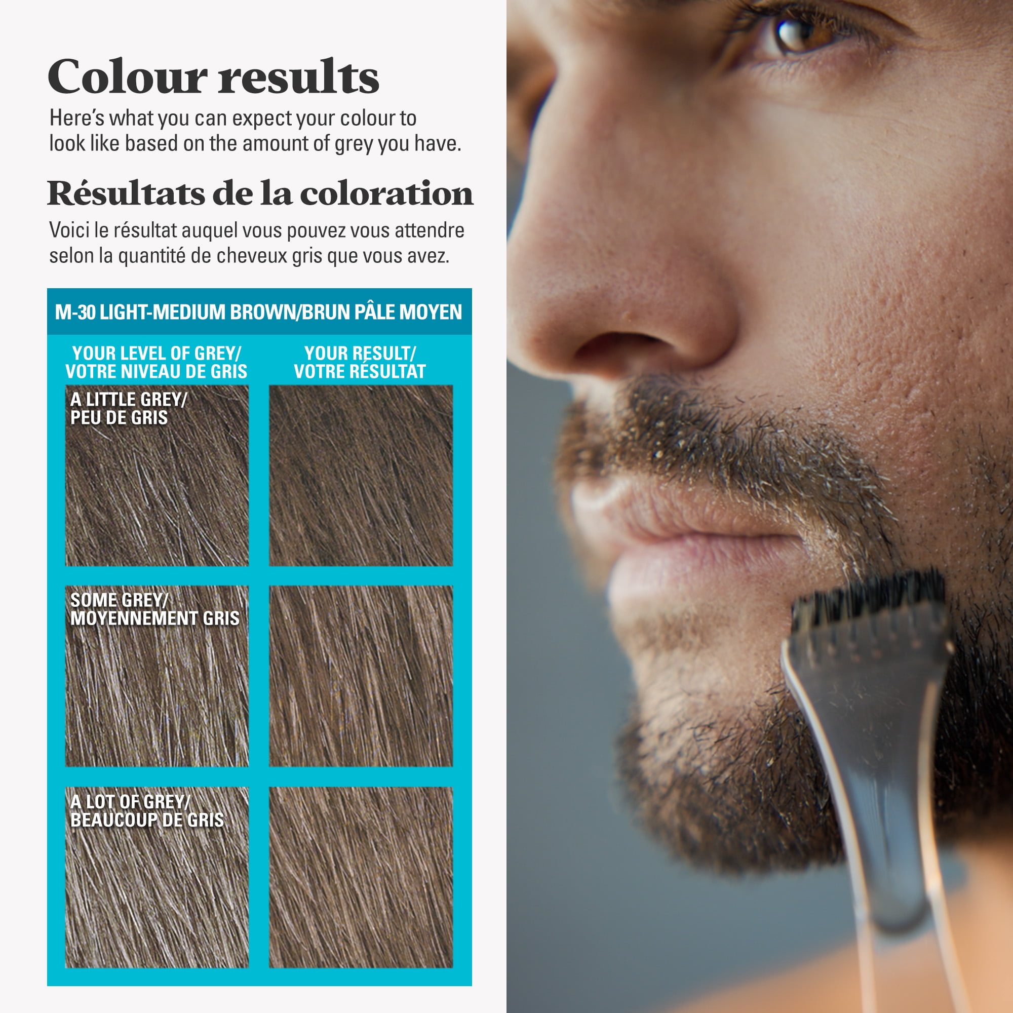 Just For Men Moustache Et Barbe Brun Pâle Moyen