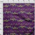 thumbnail image 2 of oneOone Silk Tabby Fabric Leaves & Floral Artistic Print Sewing Fabric BTY 42 Inch Wide, 2 of 4