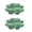 Vert Menthe, variante sur yulier Plateau de Service Divisé 2 Pcs, 4 Assiettes de Service en Plastique à 4 Sections, Assiettes en Forme de Fleur pour Fruits Assiettes pour Collations Plateau de Service pour Bonbons et Noix, 9"x1.46 Pouces, Vert Menthe