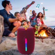 Chmadoxn Bluetooth Speaker,Bluetooth Audio Outdoor Portable Bluetooth Speaker With LED Light Long Standby Life Wireless Speaker HiFi Stereo Sound Speaker Water Proof Speaker With Bluetooth Speakers