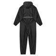 thumbnail image 4 of Miaeowve Mens Motorcycle Rain Suit One Piece Hooded Jumpsuit Reflective Strip Waterproof Rainsuit Black 175/XL, 4 of 7