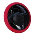 thumbnail image 4 of Universal Soft Warm Plush Car Steering Wheel Universal Steering Cover Elastic Automobiles Auto Steering-Wheel Case Protector, 4 of 5