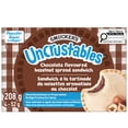 thumbnail image 1 of Smucker's Uncrustables Sandwich à la Tartinade de Noisettes Aromatisée au Chocolat, Congelé 4 x 52g, 1 of 9