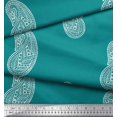 thumbnail image 3 of Soimoi Poly Georgette Fabric Paisley Block Fabric Prints by Yard 52 Inch Wide, 3 of 3