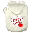 thumbnail image 1 of Sweat à Capuche pour Animaux Imprimé Amour Chiot Crème Taille TP (8), 1 of 1