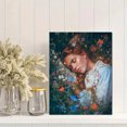 thumbnail image 2 of Romantic Woman In Flowers Canvas Wall Art 15.75x11.81 Inches, 2 of 8