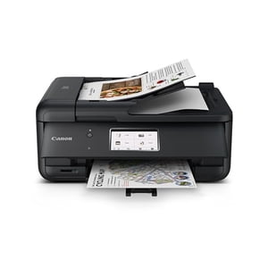 Canon PIXMA TR8620a - Imprimante tout-en-un Accueil Bureau d'Imprimeuse Opier Télécopie Auto Document Feeder Photo, Document Encyclopédie (R), Android, Noir, Fonctionne avec Alexa