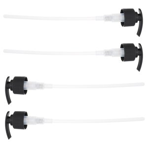 OUNONA 4Pcs Replacement Press Pump Head for Kitchen Dish Soap and Bathroom Liquid Soap Black