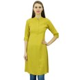 thumbnail image 2 of Phagun Womens Cotton Blend Indian Kurti Ethnic Kurta Casual Summer Tunic, 2 of 7