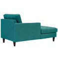 thumbnail image 3 of Modway Empress Left-Arm Upholstered Polyester Fabric Chaise in Teal Blue, 3 of 5