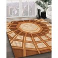 thumbnail image 3 of Ahgly Company Machine Washable Indoor Rectangle Transitional Yellow Orange Area Rugs, 4' x 6', 3 of 7