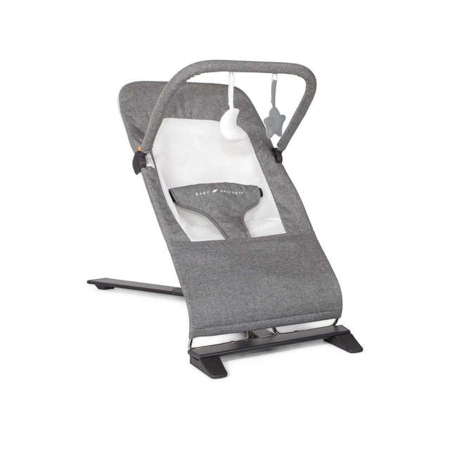 Baby Delight Alpine Deluxe Portable Bouncer, Charcoal Tweed