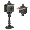 thumbnail image 1 of Costway Retro Cast Aluminum Mailbox Lockable Security Postal Letter Box withBaffle Door, 1 of 10