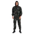 thumbnail image 4 of TiaoBug Combinaison Imperméable à Capuche une Pièce pour Homme, Combinaison de Pluie Réfléchissante, Combinaison à Fermeture Éclair, Camouflage L, 4 of 7