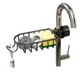 thumbnail image 1 of Kitchen Sink Faucet Storage Rack Space Aluminum Adjustable Sponge And Cloth Holder For Round Pipes 1.8 cm To 2.8 cm Diameter, 1 of 2