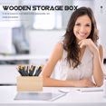 thumbnail image 3 of CHICHUMID 4Pcs Small Square Wooden Crates Wooden Boxes For Packing 3.14X3.14X1.57In Khaki, 3 of 6