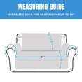thumbnail image 3 of JUNWELL 100% Waterproof Sofa Cover Machine Washable Couch Cover Non Slip Furniture Protector Slipcover for Dogs  Children  Pets  Oversized Sofa  Brown, 3 of 8