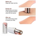 thumbnail image 2 of DAMAIE Facial Hair Remover Replacement Blade Heads, 18K Rose Gold Plated Replacement Heads 3pcs, 2 of 5