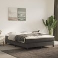 thumbnail image 1 of vidaXL Bed Frame Dark Grey 137x190 cm Full Velvet, 1 of 5