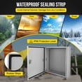 thumbnail image 5 of GloryStar 24x24x8" Steel Electrical Box, NEMA 4X Outdoor Waterproof and Dustproof Junction Box, Lockable with Mounting Plate, 5 of 5