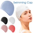 thumbnail image 2 of Silicone Swimming Cap For Adults Waterproof Swim Cap Cap For Unisex Elastic Y4S9, 2 of 8