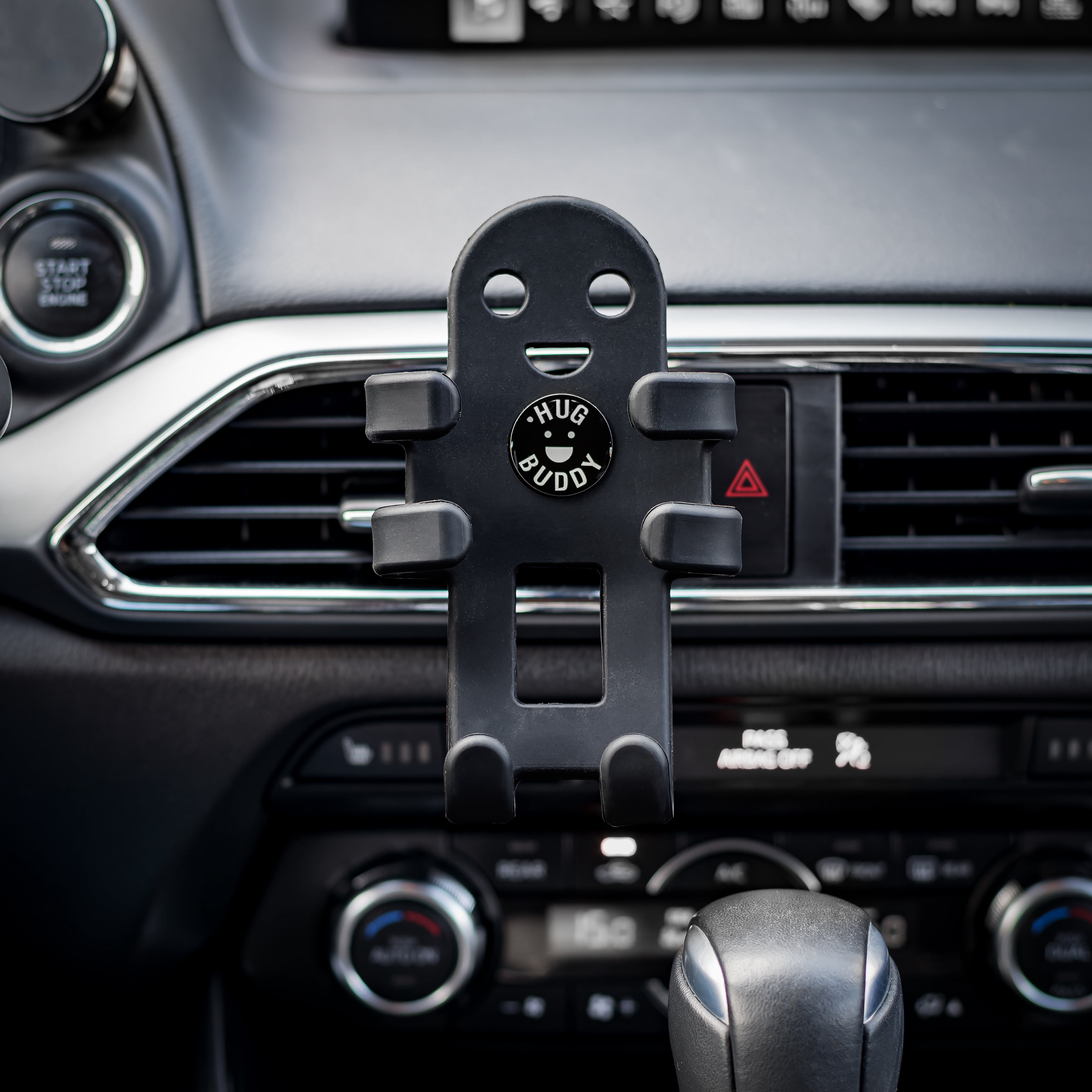 Support de téléphone pour voiture Alpena Original Black « Hug Buddy » à fixation universelle