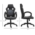 thumbnail image 3 of HOMCOM Chaise de Bureau Chaise d'Ordinateur Style Voiture de Course Style Voiture de Course, 3 of 10