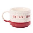 thumbnail image 2 of Holiday Time White/Red Saying Ceramic Stacking Mug Set, 9.5 oz, 4 piece, 2 of 6