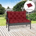 thumbnail image 2 of Outsunny Garden Bench Cushion with Backrest, Non-Slip 2 Seater Soft Pad, 2 of 10