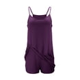 thumbnail image 4 of Robe de Tennis pour Femmes avec Shorts Intégrés, Robe de Golf d'Été Athlétique à Bretelles Spaghetti, Mini Combinaison-Robe avec Poches, 4 of 5