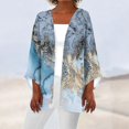 thumbnail image 1 of MesaSe Cardigan pour Femmes Mode Décontractée Rétro Imprimé Léger Longueur Moyenne Veste Cardigan Noir L, 1 of 6