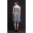thumbnail image 4 of Bimba Robe Cocktail au-Dessus du Genou Smockée Florale pour Femmes Robe d'Été Fluide-TG, 4 of 5