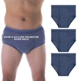 thumbnail image 1 of Wearever Men's Incontinence Underwear Open Fly Washable Briefs, Reusable 3-Pack, 1 of 10