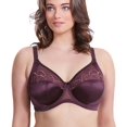 thumbnail image 1 of Elomi Womens Cate Underwire Full Cup Banded Bra, 34FF, Black Cherry, 1 of 4