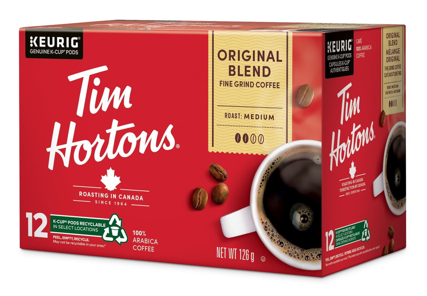 Tim Hortonsオリジナルブレンドコーヒー Keurig 12個入り36個 Tim Hortons Original Blend Medium Roast Coffee Pods, Single-Serve