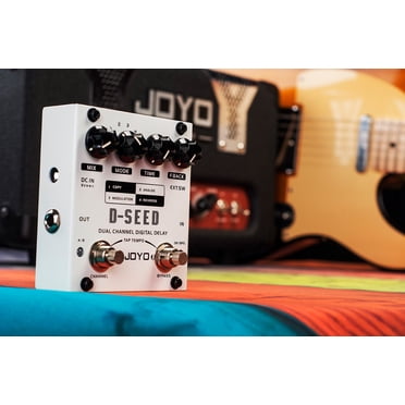 JOYO D-SEED Pédale d'Effet de Guitare à Double Canal, Copie Numérique, Analogique, Inversion, MODULATION