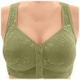 thumbnail image 1 of Women's Front Button Up With A Non Underwire Plus Size Vest Push Up Bra, 1 of 5