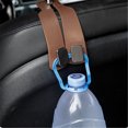 thumbnail image 4 of Mistaha Car Seat Back Double Hook Hanger with Phone Holder, Hidden Storage, Separable Car Hanger - Light Brown, Soft Silicone Material, Easy Installation, High Load Capacity - Perfect Car Wallet Hook, 4 of 6