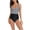 Black, variant on Birdeem Womens Contrast Color Stripe Camisole Backless Bikini One-Piece Swimsuit