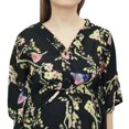 thumbnail image 1 of Bimba Moms Black Printed Maternity Kaftan With Drawstring Waist Maxi Dress-4, 1 of 7
