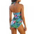 thumbnail image 4 of Femmes Licol Patchwork Imprimé Débardeur Deux Pièces Maillots de Bain S-4XL, 4 of 5